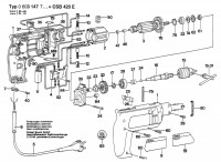 Bosch 0 603 147 703 Csb 420-E Percussion Drill 220 V / Eu Spare Parts